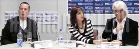 Дмитро Хворостовський у Києві. на фото 5 відомий дерегент Костянтин Орбелян. Також у прес-конференці